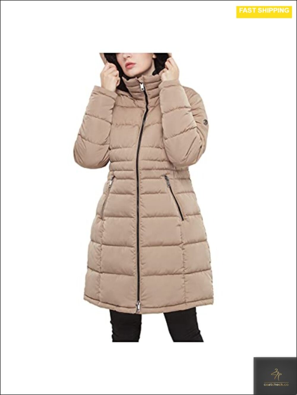 Maxi Long Winter Puffer Jacket with Faux Fur Hood